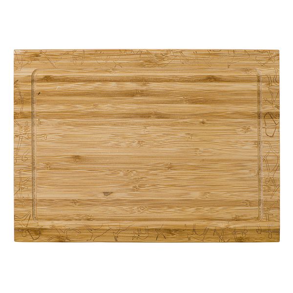 Set PREISTORICO composto da Tagliere con Posate per Carne