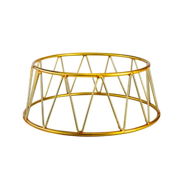 Alzata Antiscivolo 25x21x10h in Acciaio Rivestito in PVC - Colore Oro e Rame