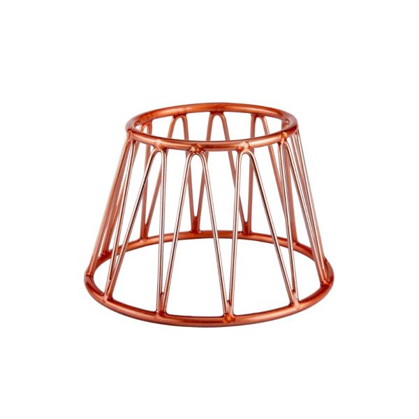 Alzata Antiscivolo 15x10x10h in Acciaio Rivestito in PVC - Colore Oro e Rame