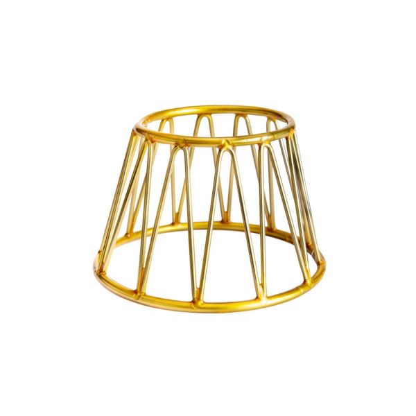 Alzata Antiscivolo 15x10x10h in Acciaio Rivestito in PVC - Colore Oro e Rame