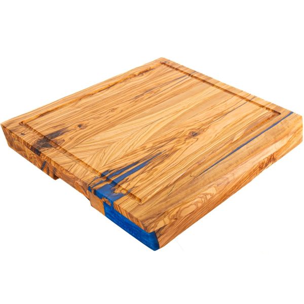 Ceppo Tagliere in Ulivo per Scaloppare la Carne - Spessore 6 cm
