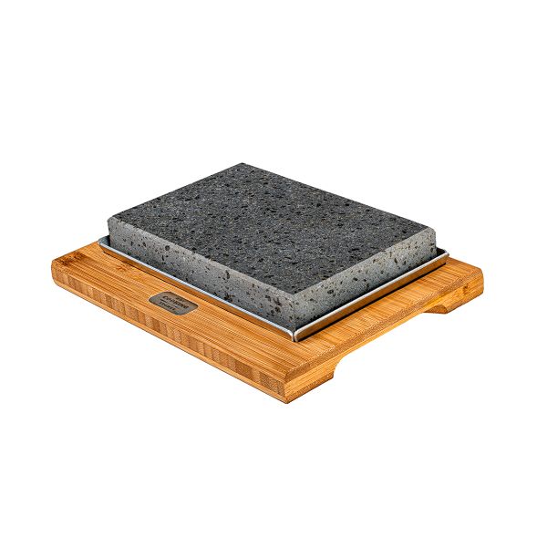 Piastra Pietra Lavica BASIC MINI 19X13 Adatta Per Cucinare Direttamente A Tavola