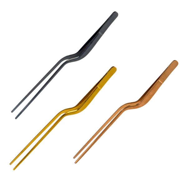 PINZA CHEF in acciaio PVD – personalizzabile, 3 colori