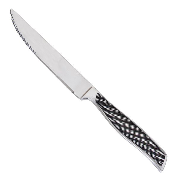 Coltello RAMBO - Set da 6 pezzi - Lama Seghettata