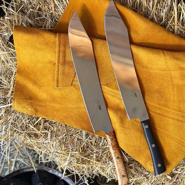 Scimitarra Professionale Lama 30 cm - Manico in Ulivo e in POM