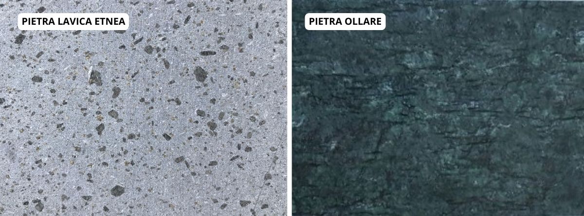 Confronto: Pietra lavica vs Pietra Ollare